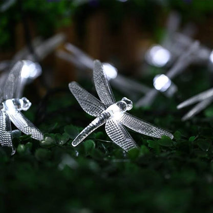 Solar Powered DragonFly LED Light String